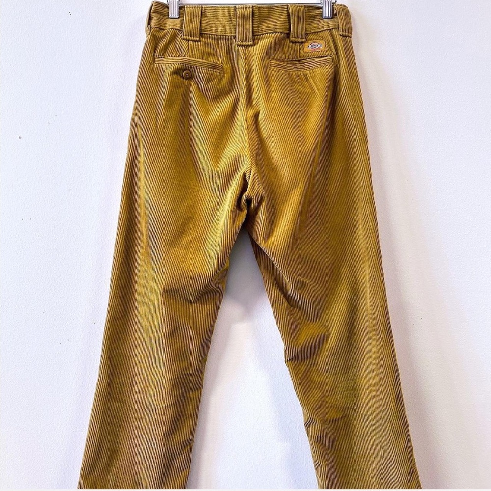 Mustard Corduroy Cropped Pants - Picture 4 of 6